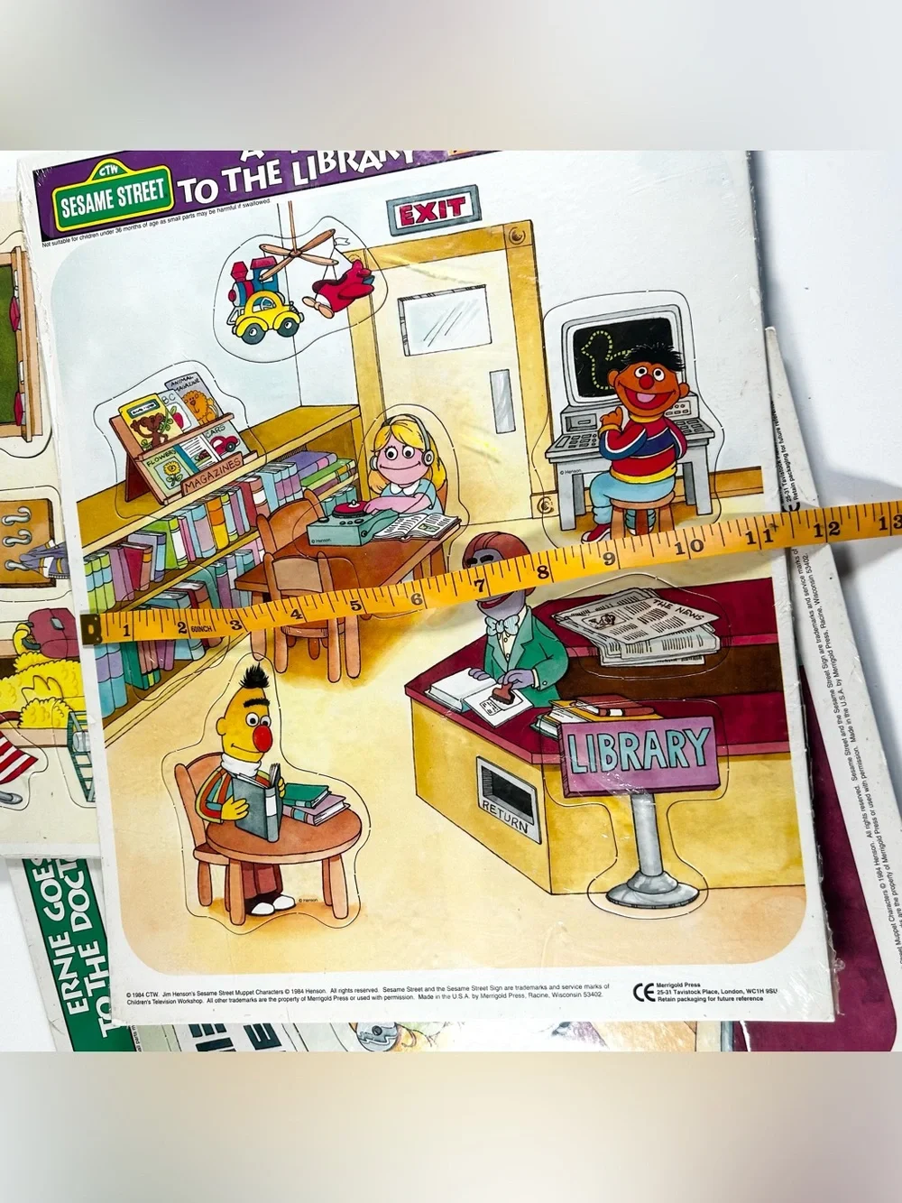 Merrigold Press Sesame Street Frame Tray Puzzle Lot from 1984